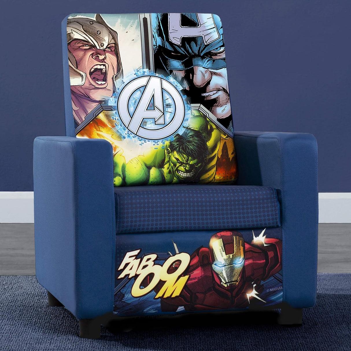 Silla tapizada con respaldo alto,Marvel Avengers de Delta Kids