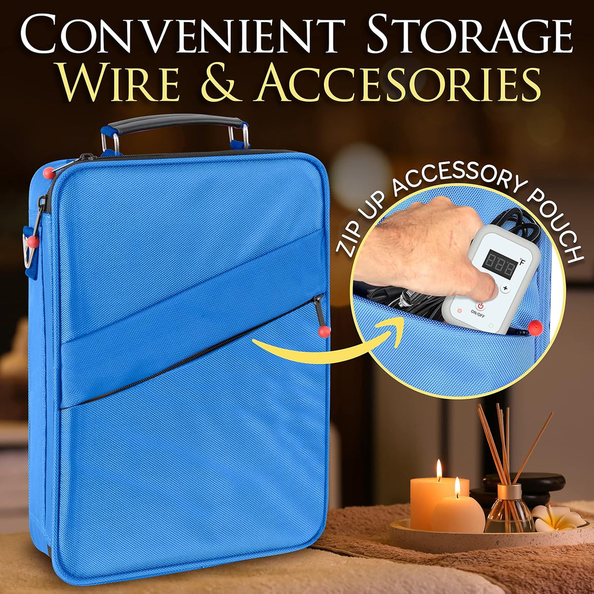 Piedras para Masajes portátil kit SERENELIFE PSLMSGST40BL