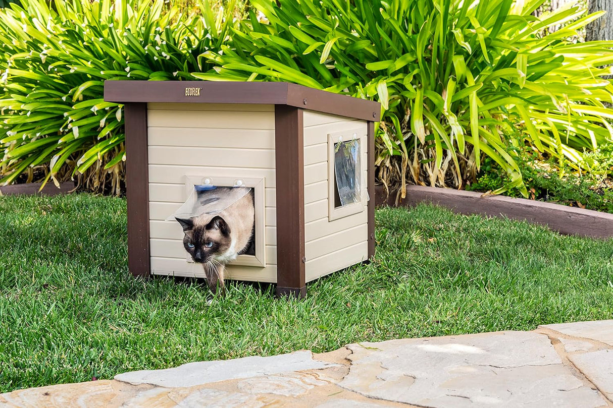 Casa para Gatos Salvajes ECOFLEX® Albany, Resistente y Fácil Montaje