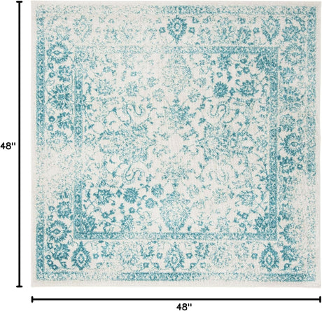Alfombra de Área Cuadrada, Diseño Oriental, Modelo ADR109D