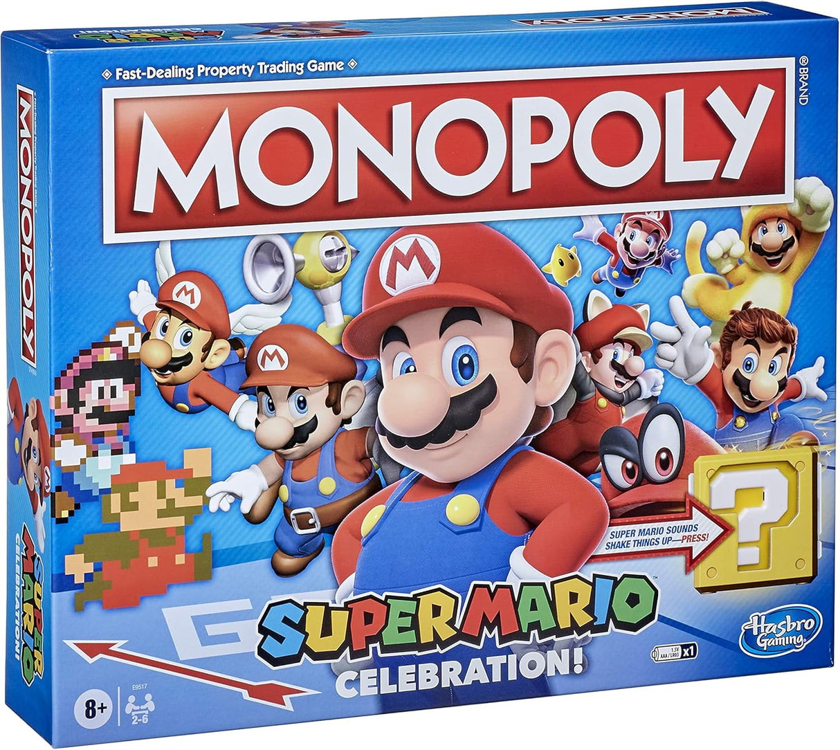 Monopoly Super Mario Edición Celebración, 4 Jugadores, Sonidos