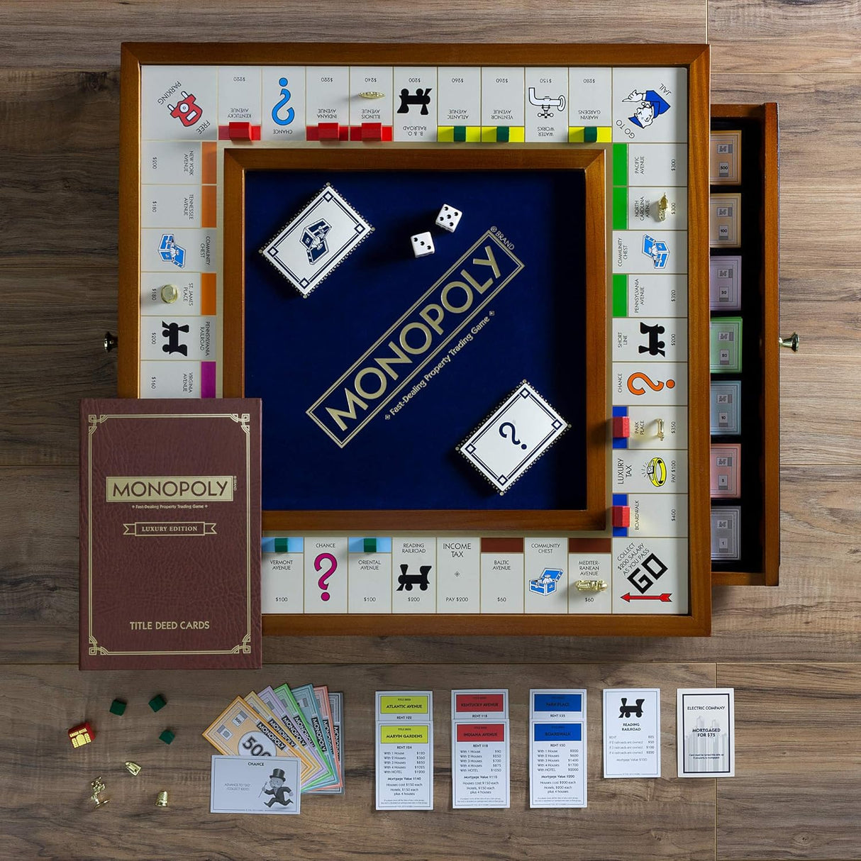 Monopoly Trofeo Lujo WS Game para 2 a 6 Jugadores Edición