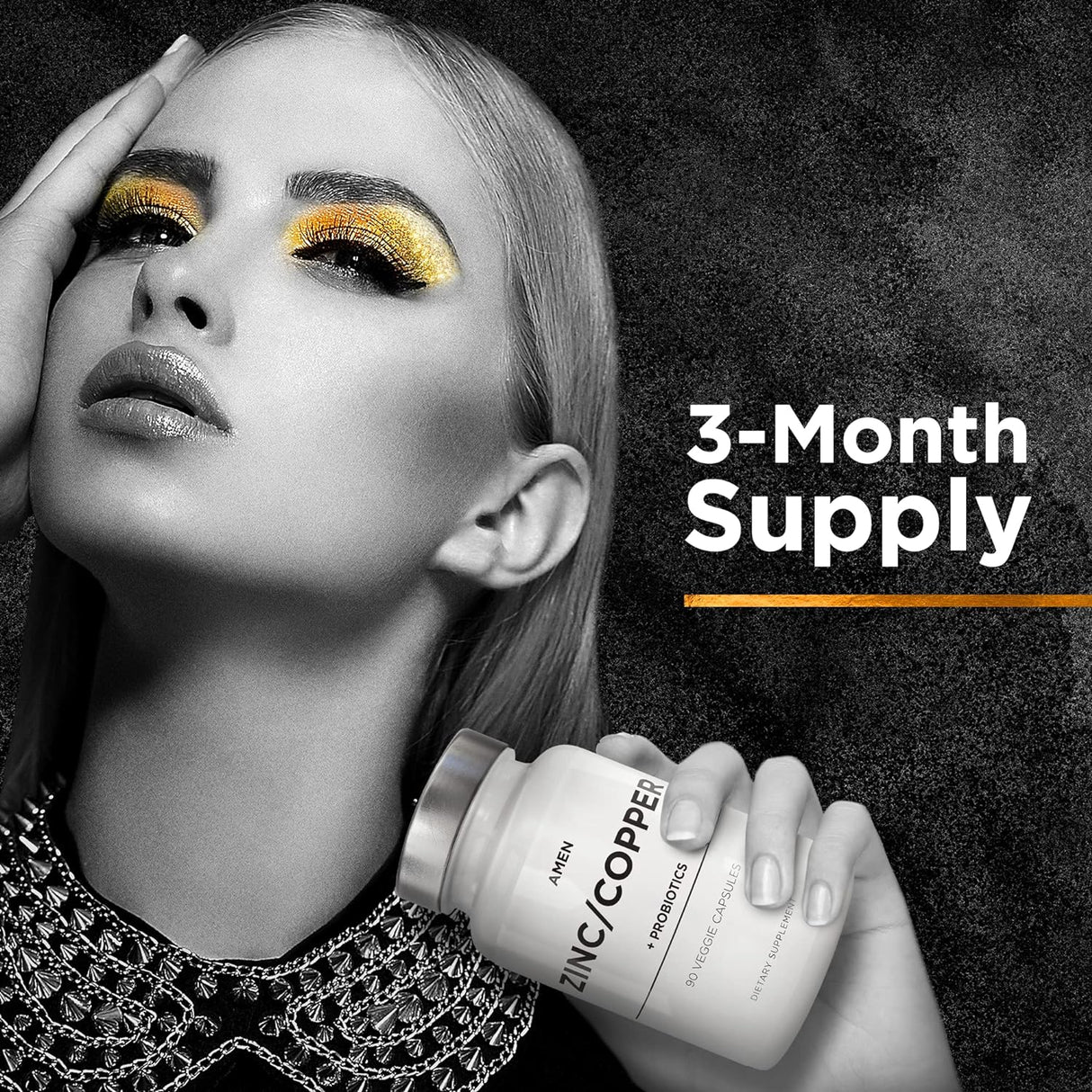 Suplemento de zinc y cobre + probióticos de zinc de 50 mg