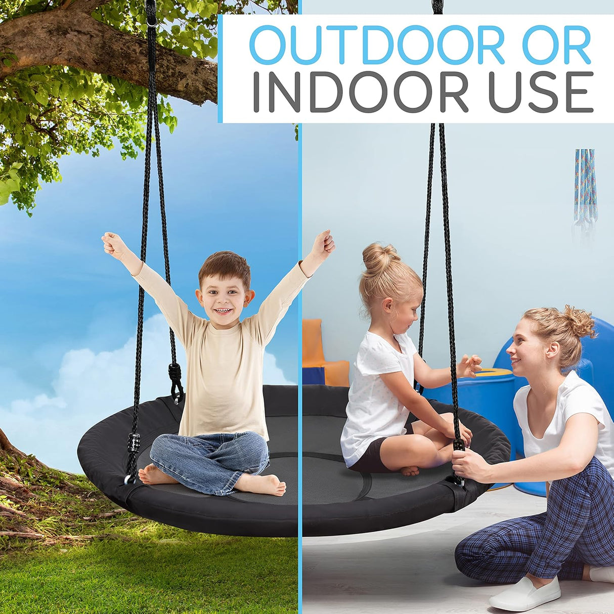 Columpio de platillo volador SERENELIFE SLSWNG102