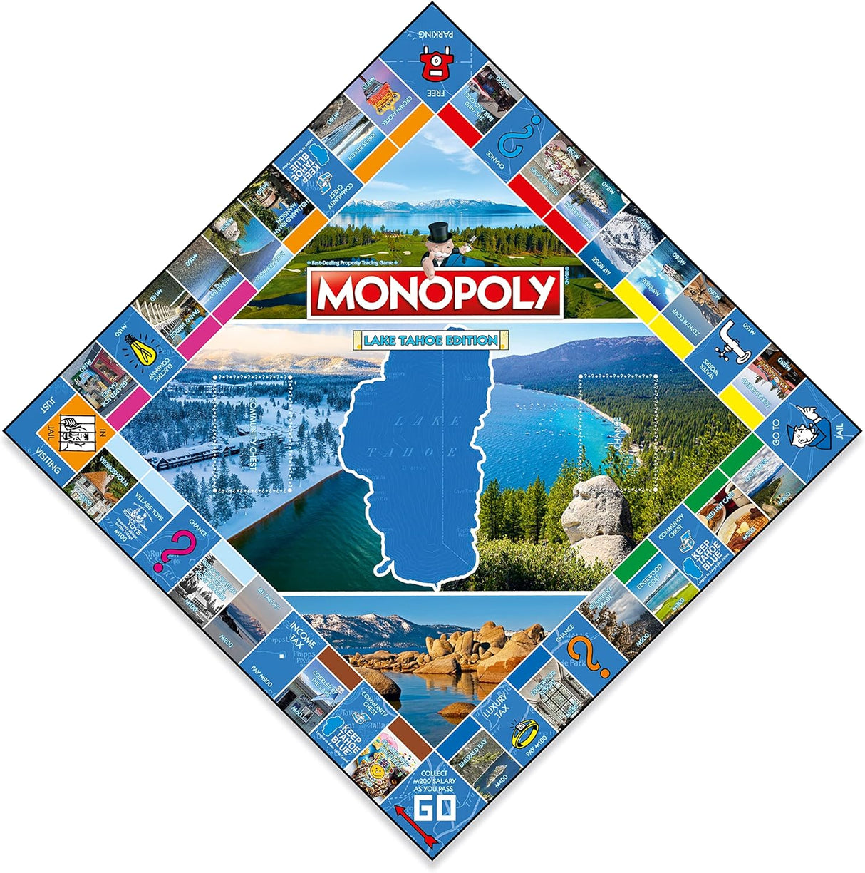Monopoly Lake Tahoe Edición - Juego Familiar para 2-6 Jugadores