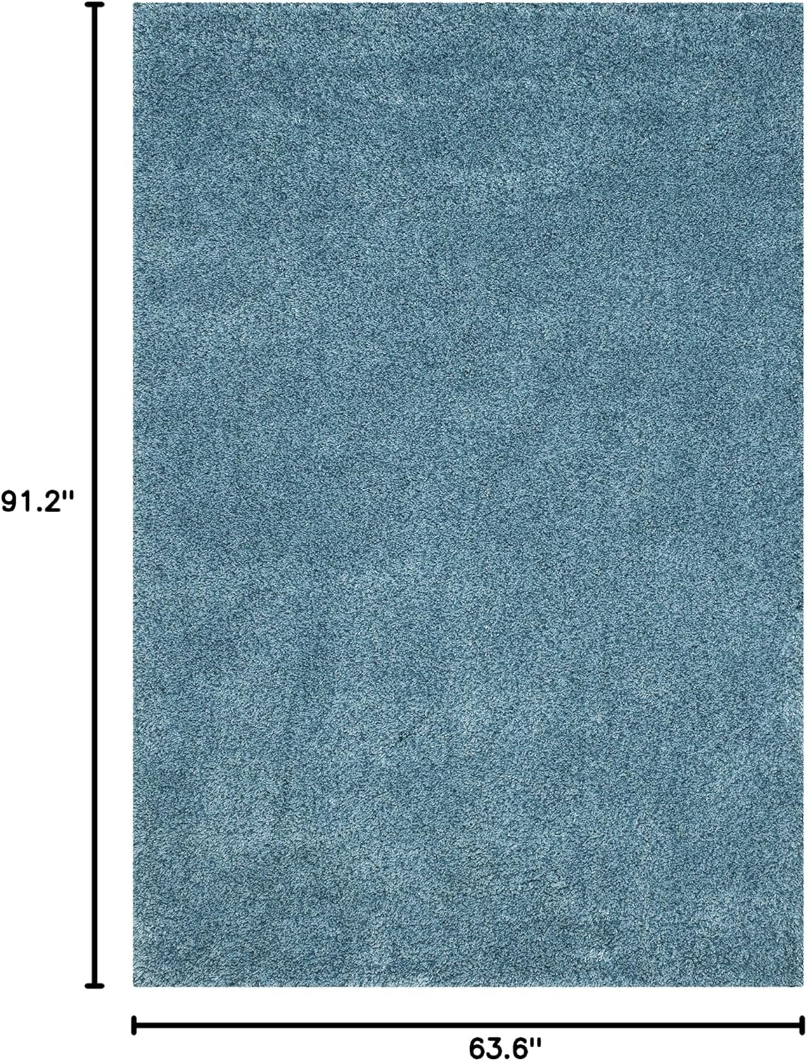 Alfombra de área Shag, antideslizante y fácil de cuidar, SG151-5858