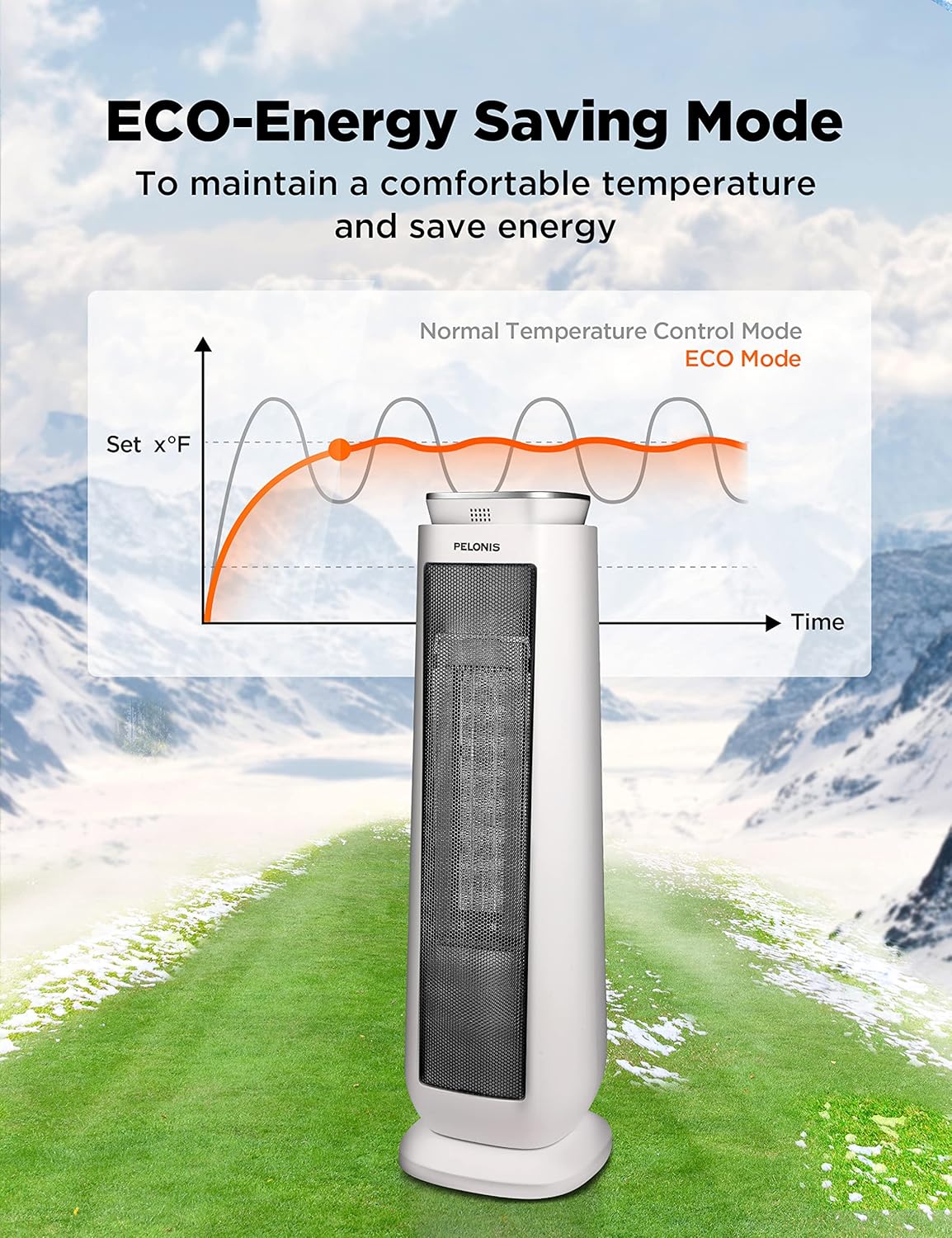 Calentador de espacio interior de 1500 W con control remoto