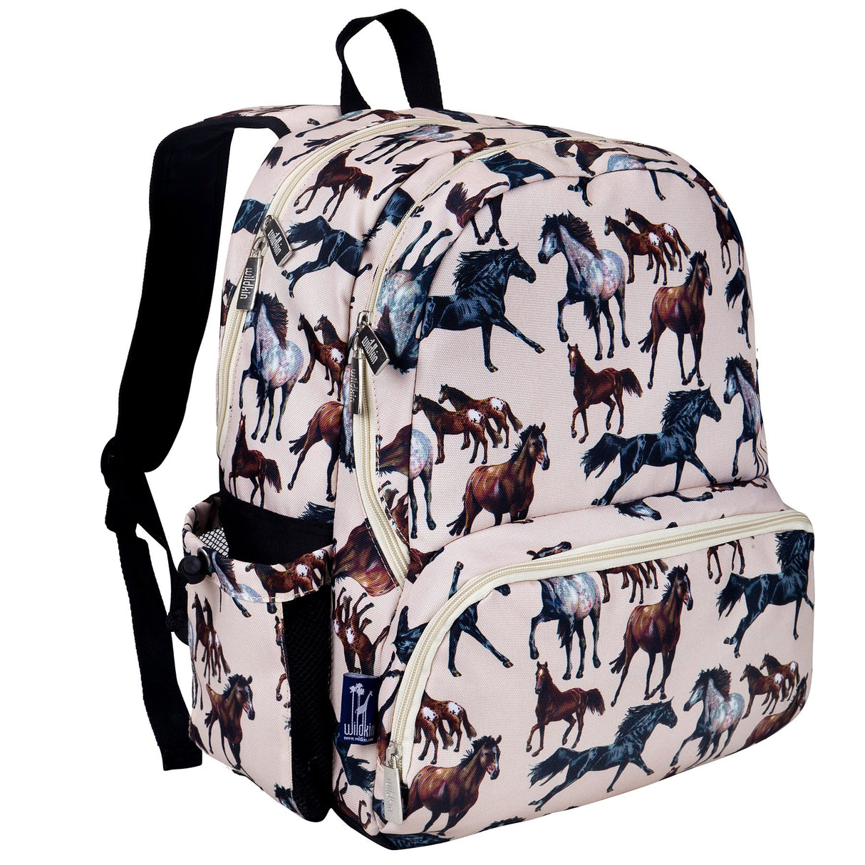 mochila duradera con correas acolchadas, tres compartimentos
