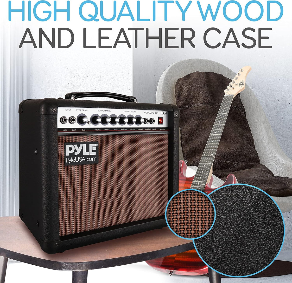 Amplificador de guitarra eléctrica PYLE-PRO PGTAMPL100