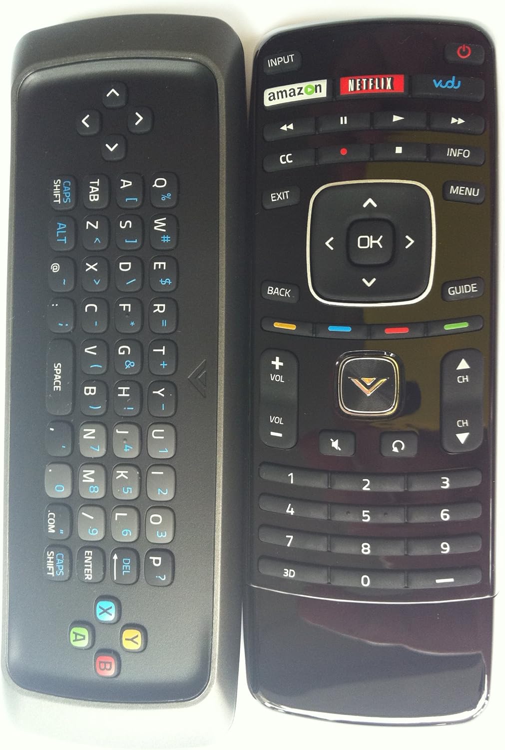 Control remoto 3D QWERTY XRV13D para TV dual