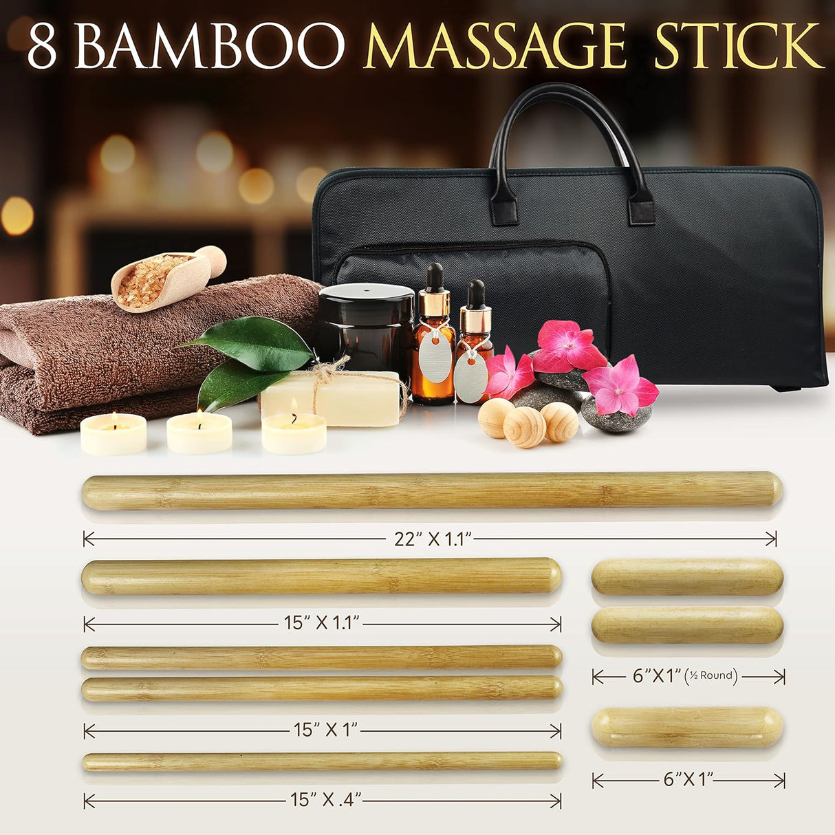 Kit de Masajeadores Eléctrico SERENELIFE PSLMSGBMB22