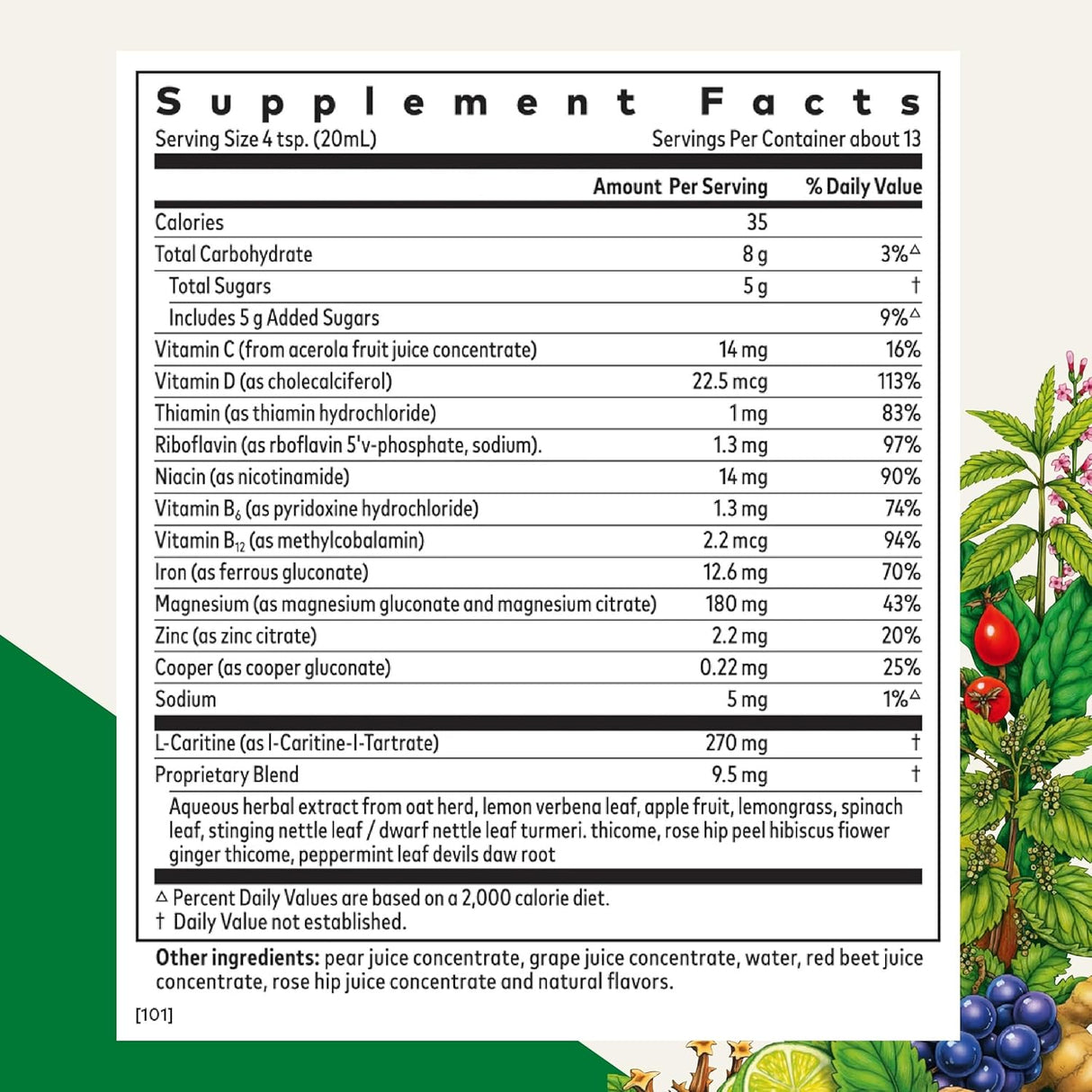 Floradix Iron Sport Líquido Mineral y Vitaminas - Energía y Nutrición 8.5 oz