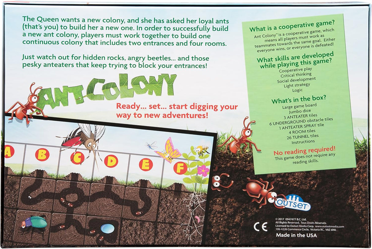 Juego de Mesa de Hormigas - Outset - Sin Lectura, Trabajo en Equipo