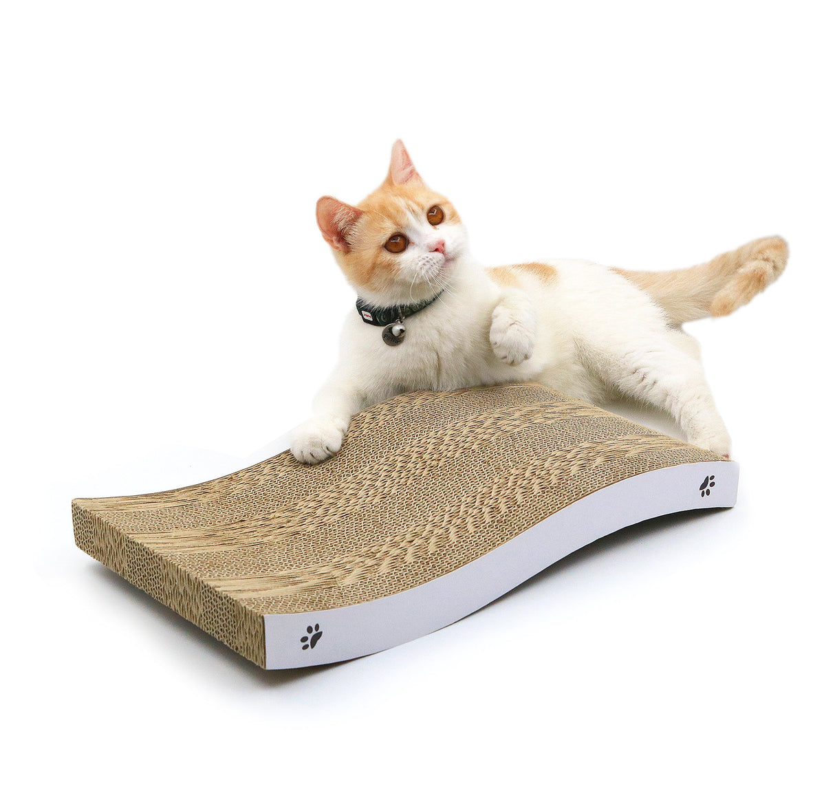 COCHING Cat Scratcher Cartón Rascador de forma curva