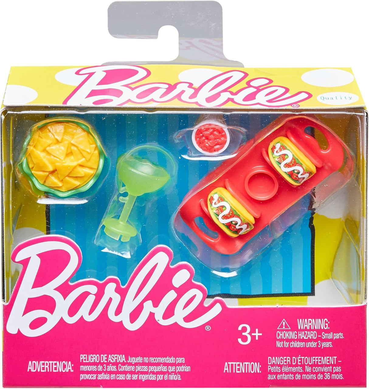 Paquete de accesorios para fiesta de Barbie, taco, marca, 60cm