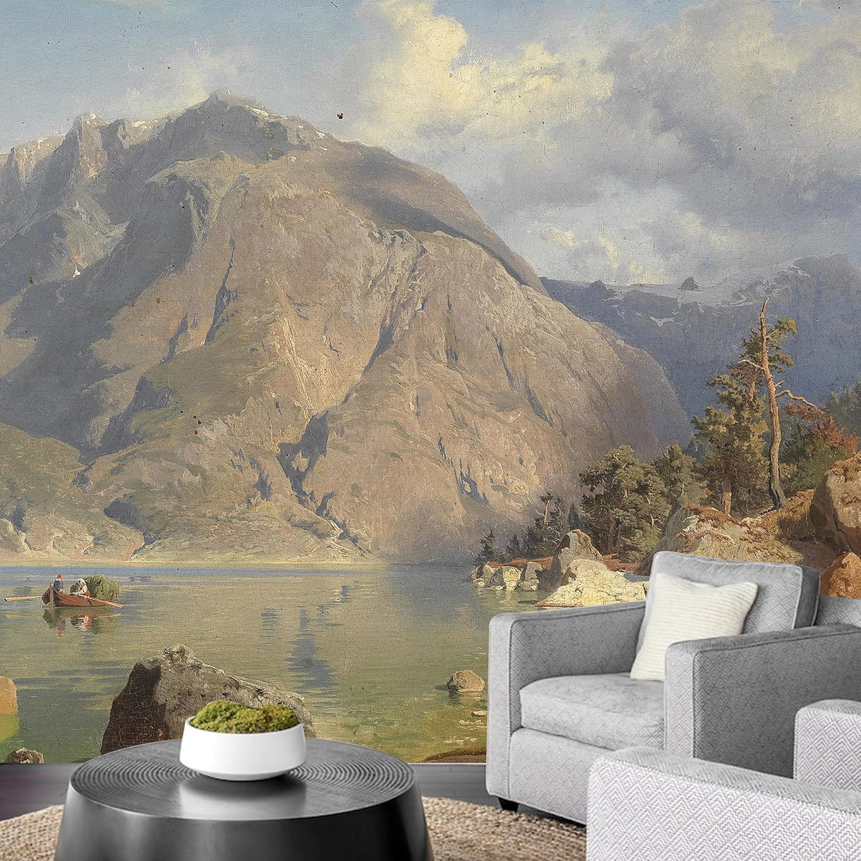 Adhesivo removible de pared/mural de pared pastel bosque