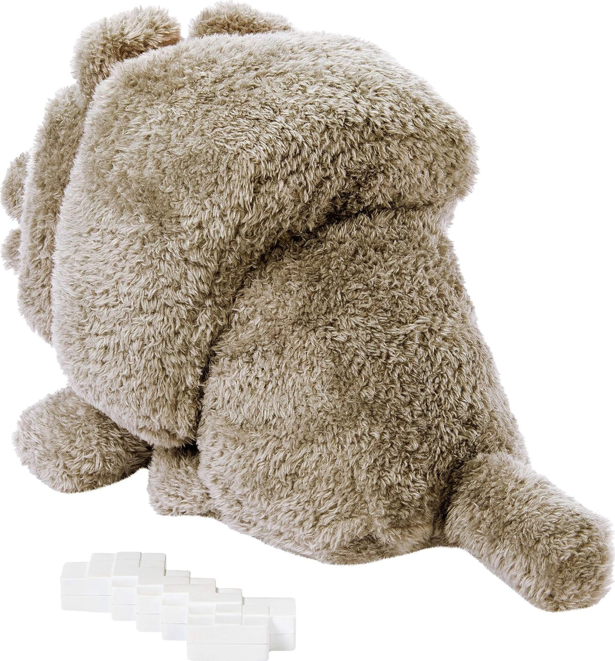 Peluche Mattel Minecraft Dennis el Lobo con Acción y Sonido, Food Mode
