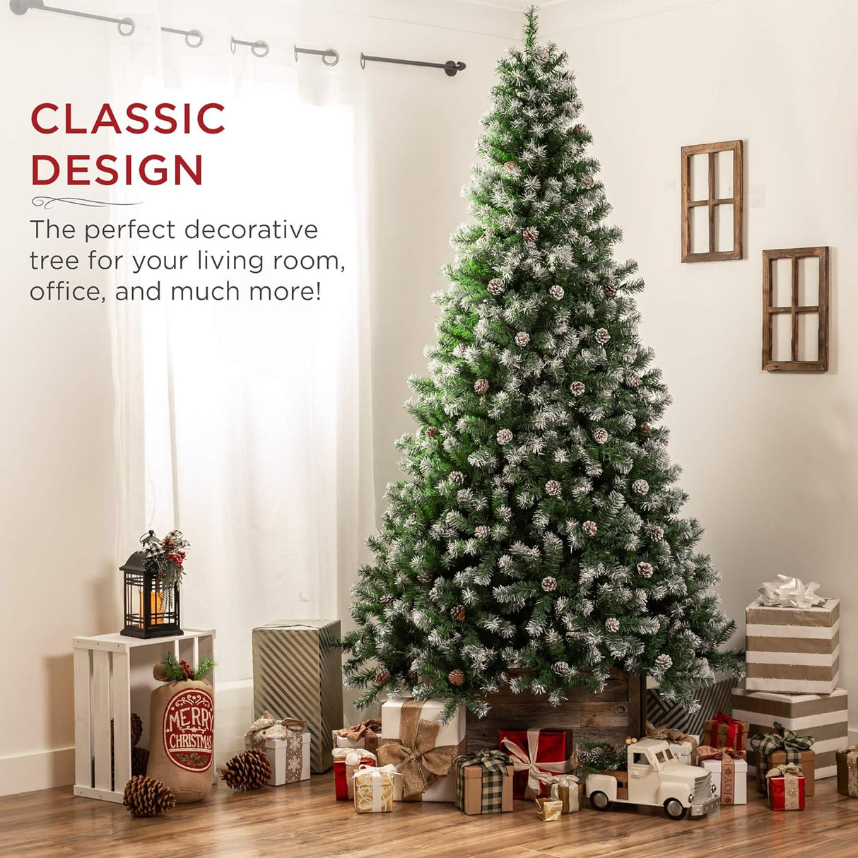 Árbol de Navidad 6ft Best Choice Products, 1000 puntas PVC