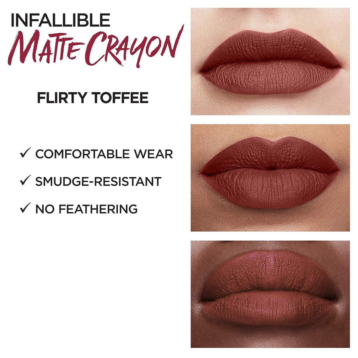Lápiz Labial Mate Infallible, Flirty Toffee