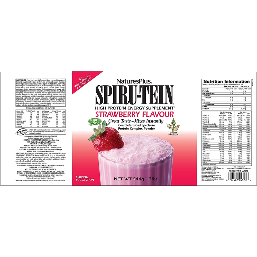 polvo de proteína de espirulina a base de plantas