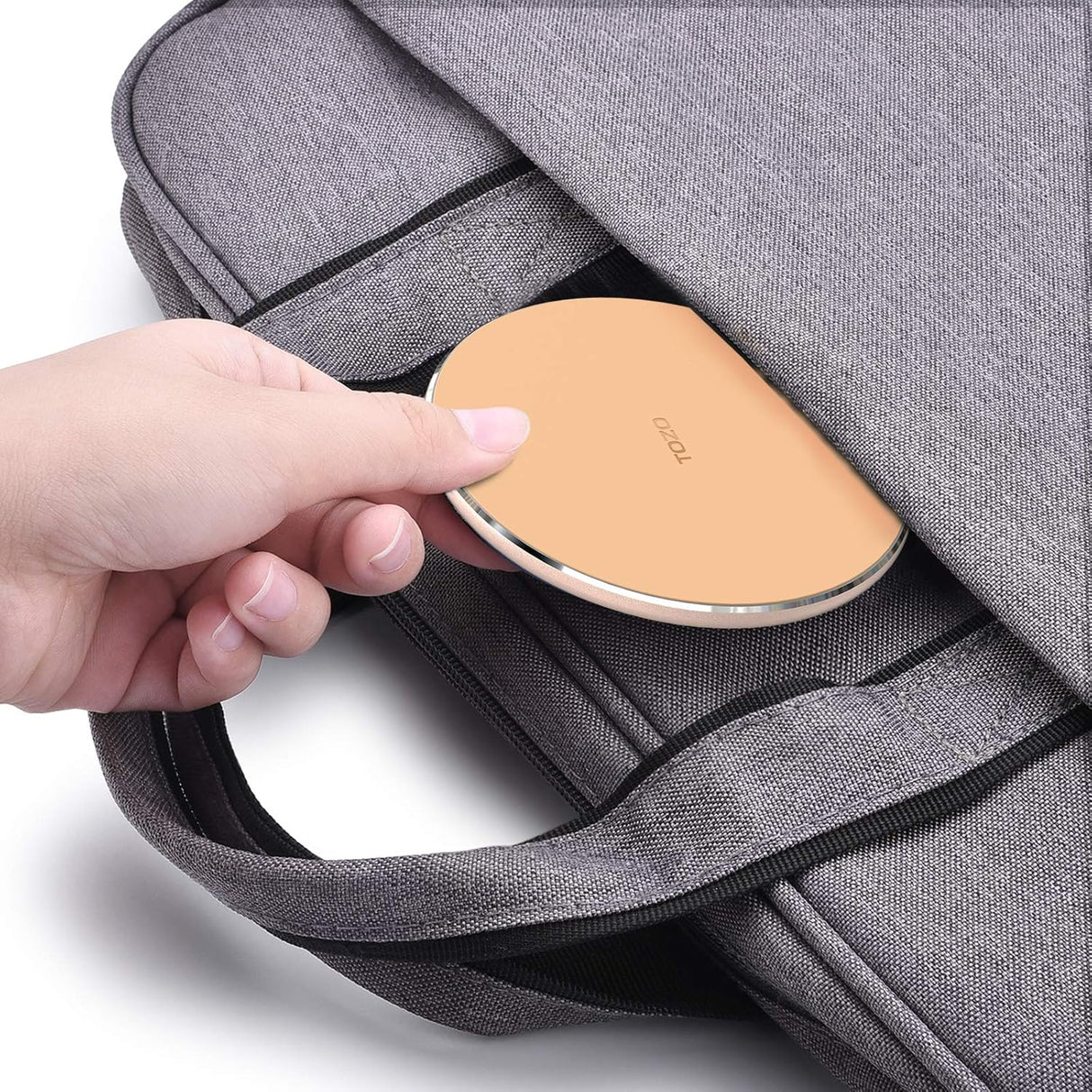 Cargador inalámbrico W1 de 10 W de aviación dorado