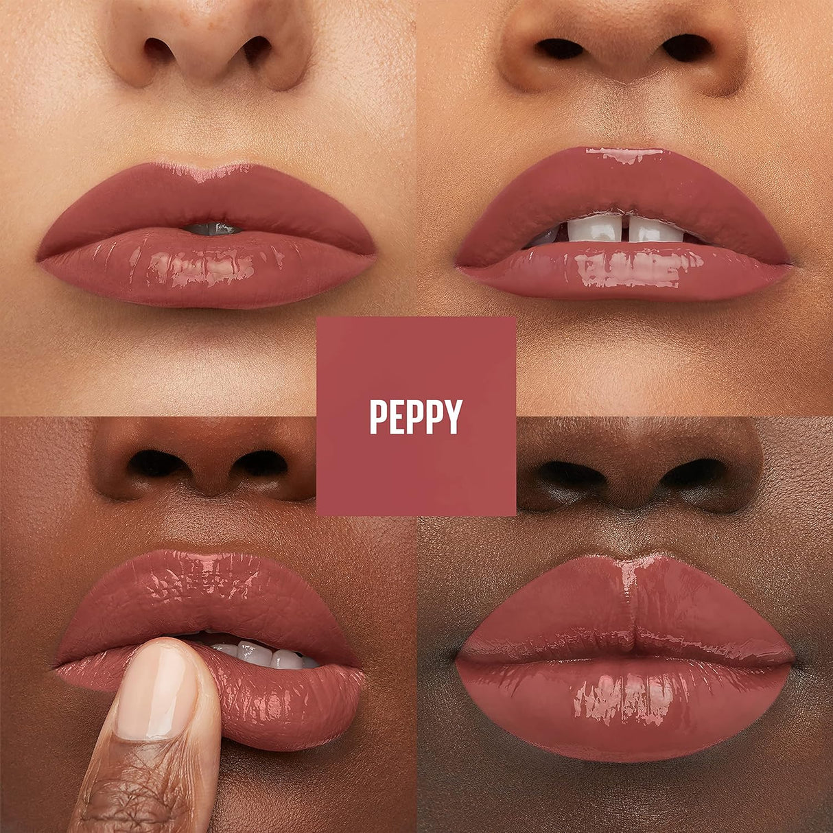 Labial Líquido de Larga Duración y Brillo Instantáneo Peppy