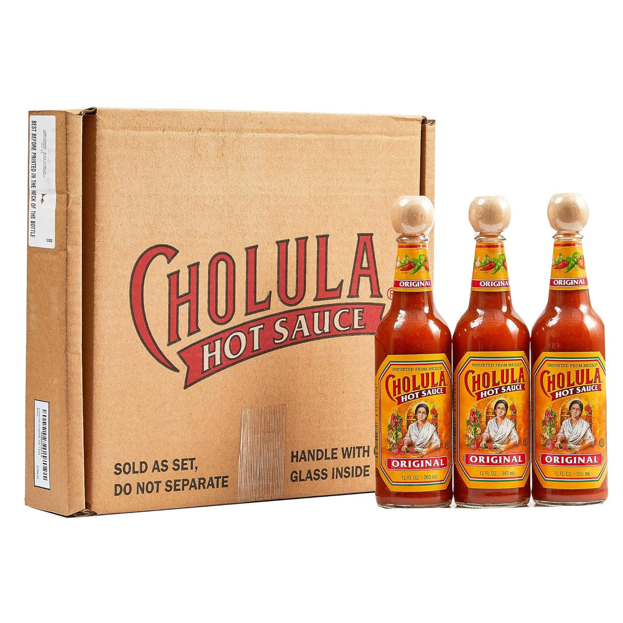 Salsa picante Cholula Original 12 fl oz 3 unidades multipack