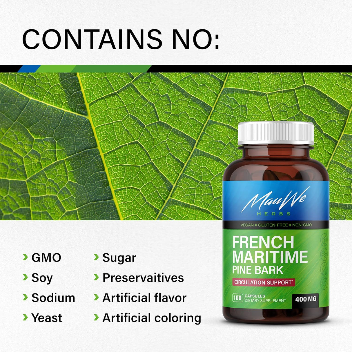 Suplementos Alimenticios de corteza de pino francés marítimo