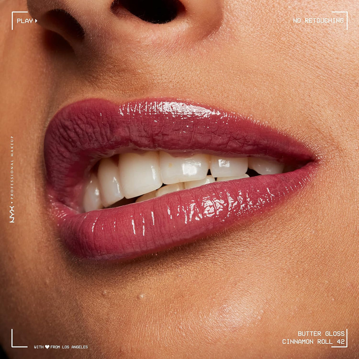 Brillo labial butter gloss NYX profesional Cinnamon Roll