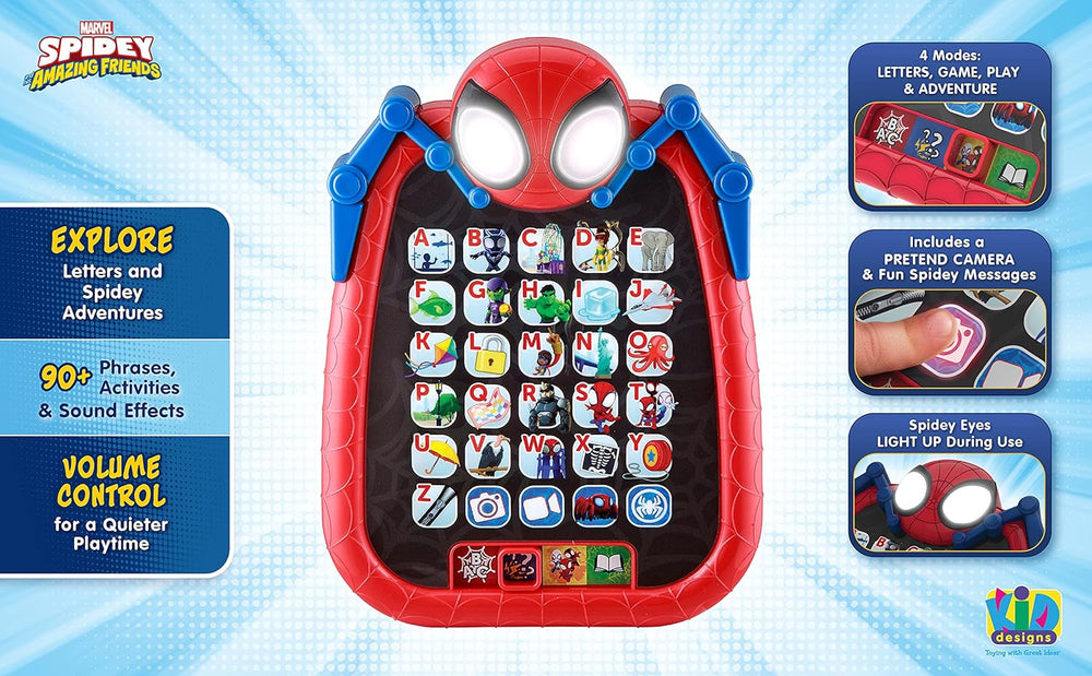 Tablet Infantil Spidey: Juegos Educativos y Aprendizaje ABC