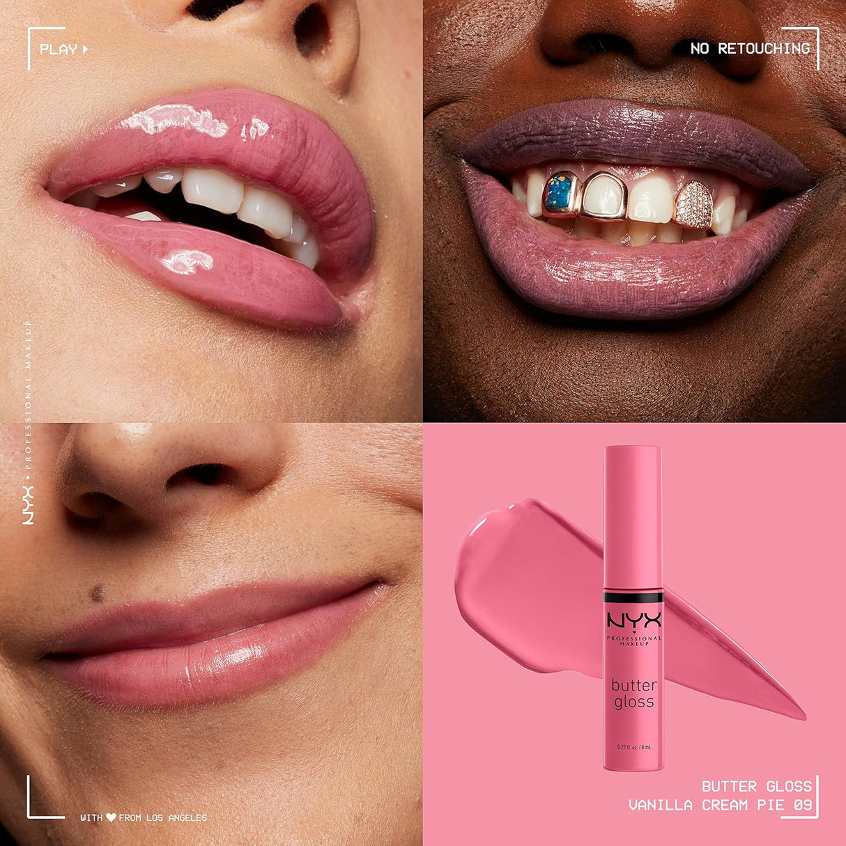 Brillo labial Color: Pastel de crema de vainilla.