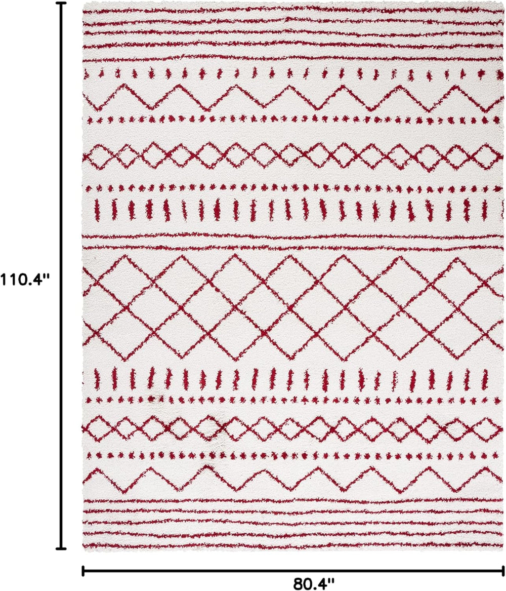 Alfombra Área Shag - Diseño Marroquí, No Deshecha, ASG741P