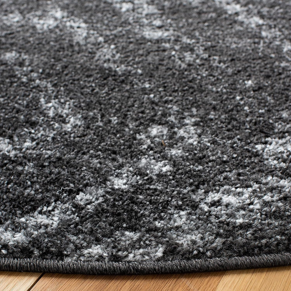 Alfombra moderna redonda de diamante ADR131F para sala comedor