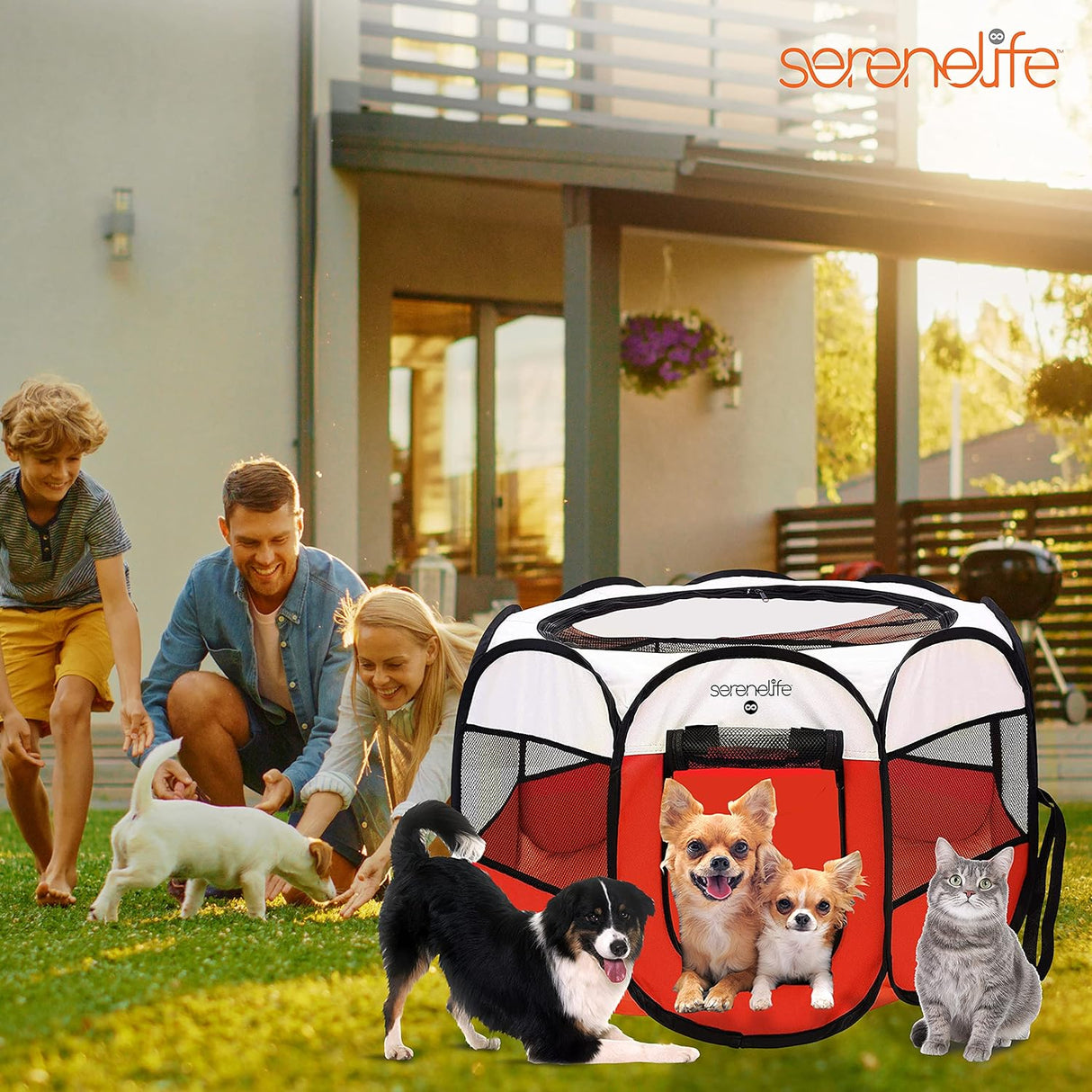 Casa para Perros plegable portátil SERENELIFE SLPTSR107