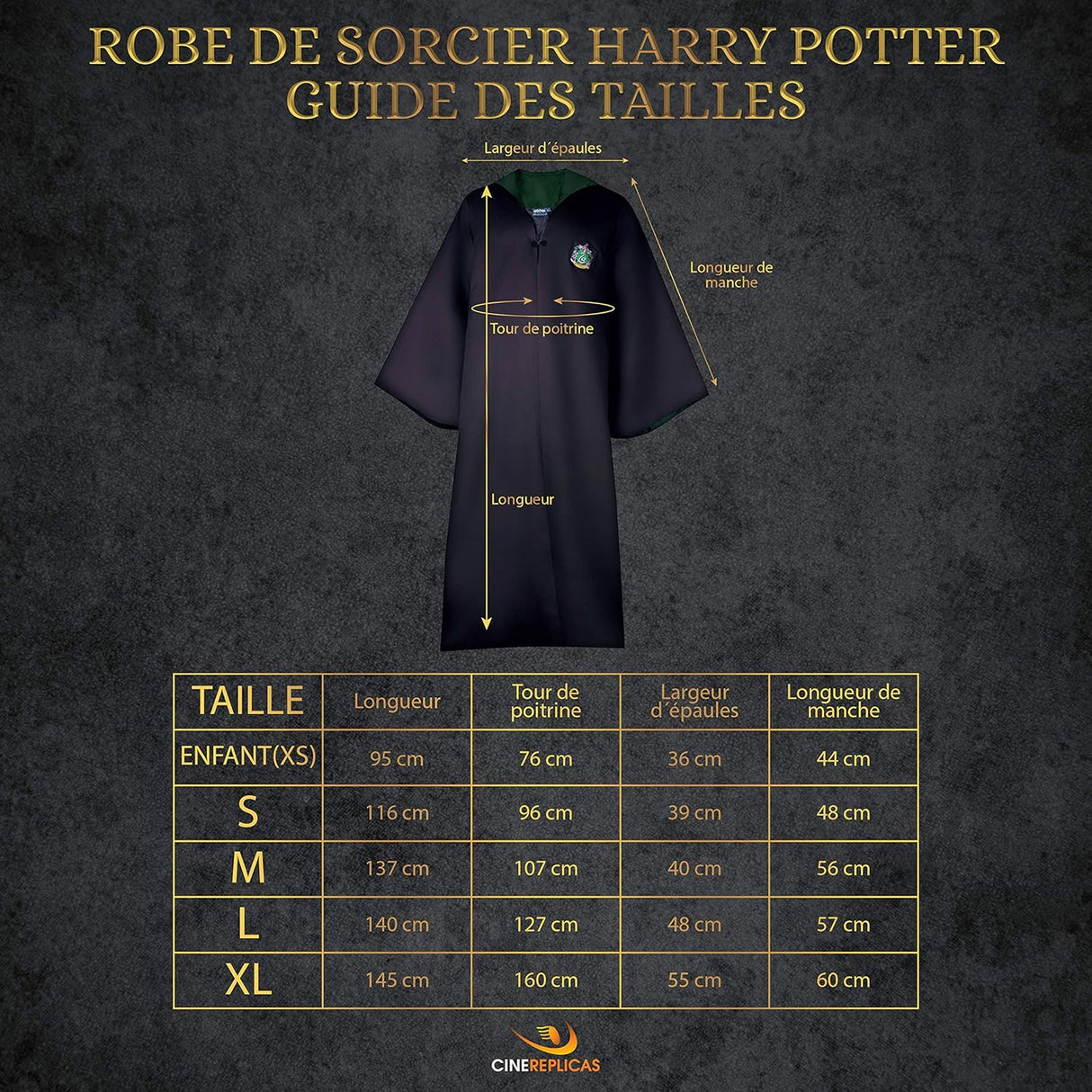 Disfraces de Túnica de Harry Potter talla XS