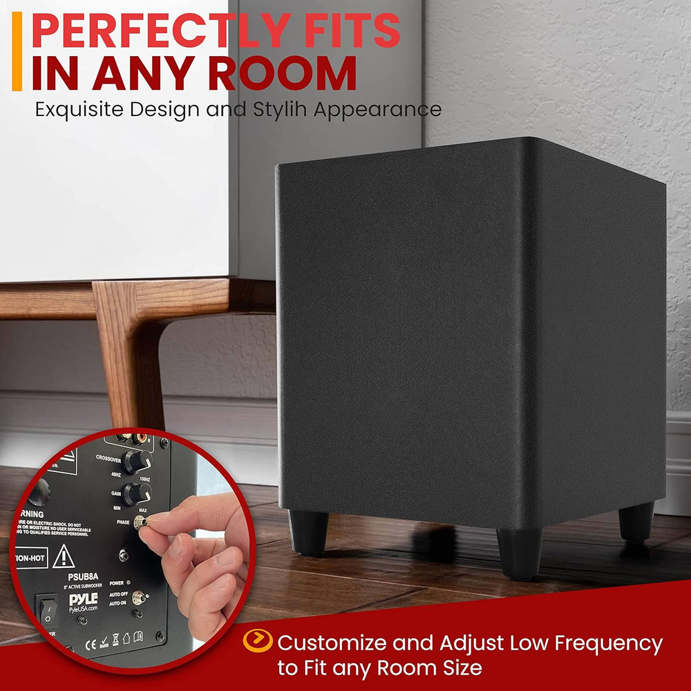 sonido envolvente de cine en casa con diseño sellado Pyle