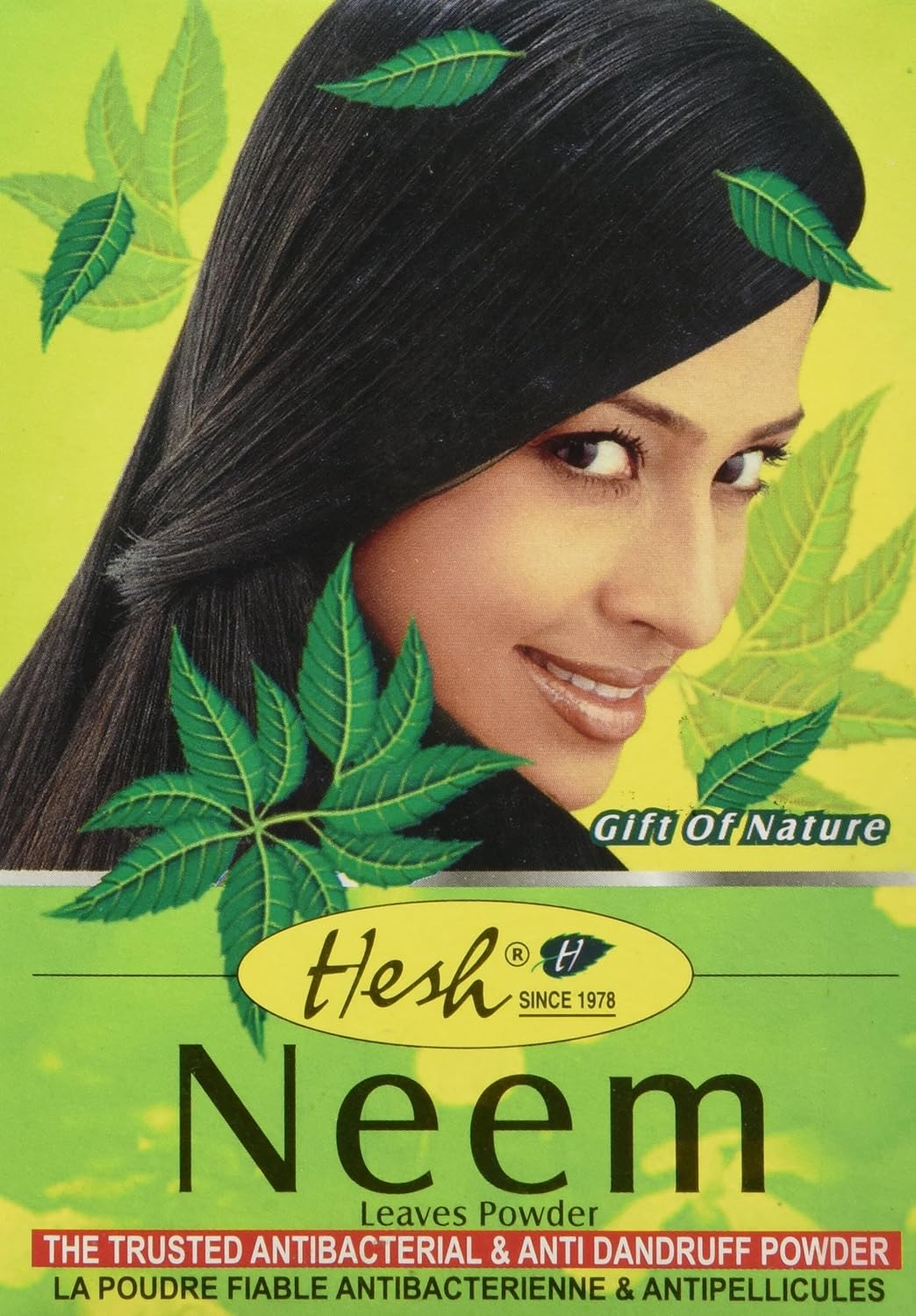 Suplemento Hoja de Neem pura en polvo de Hesh, de 3.5 oz