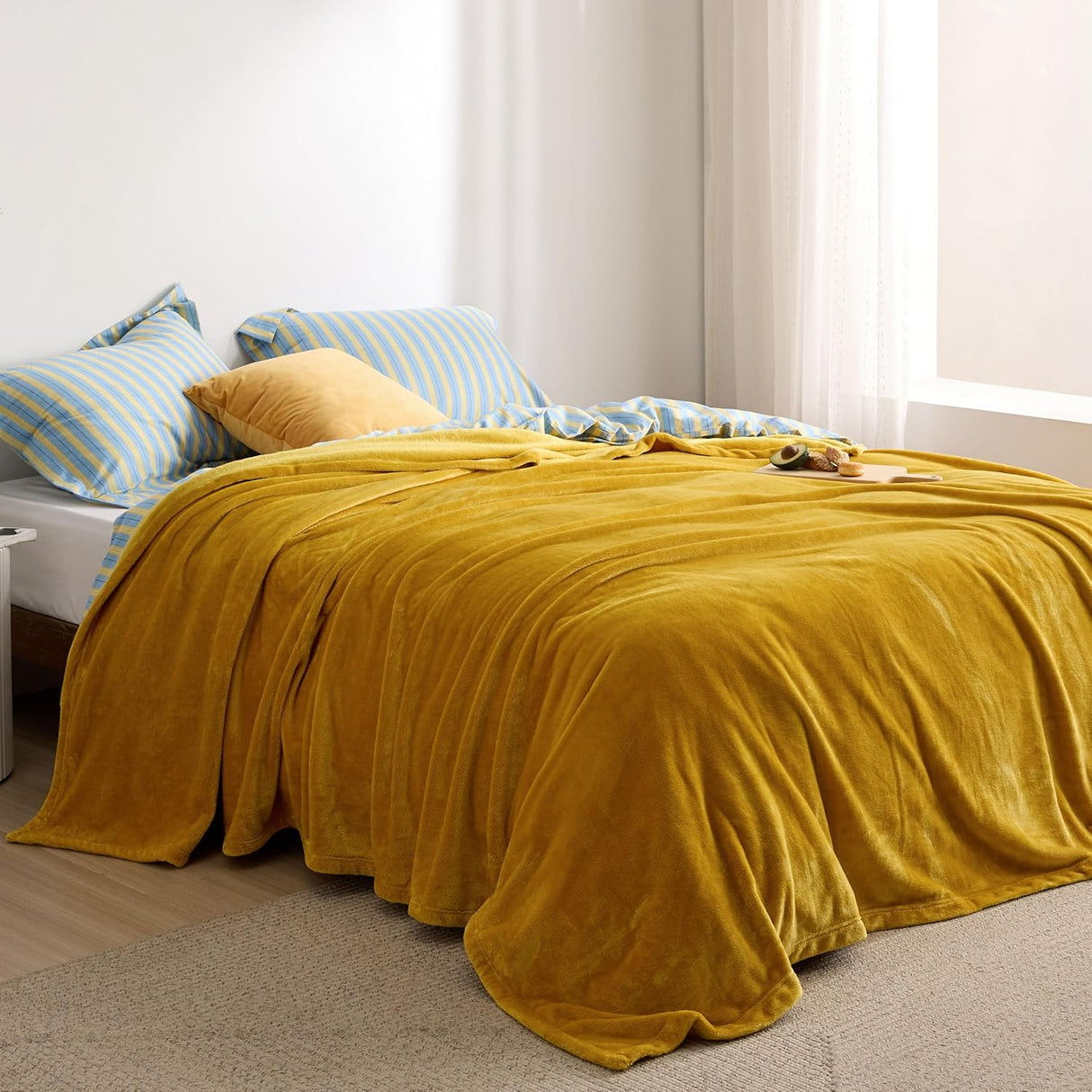 Manta Fleece Queen Bedsure - Suave, Ligera, Microfibra 90x90