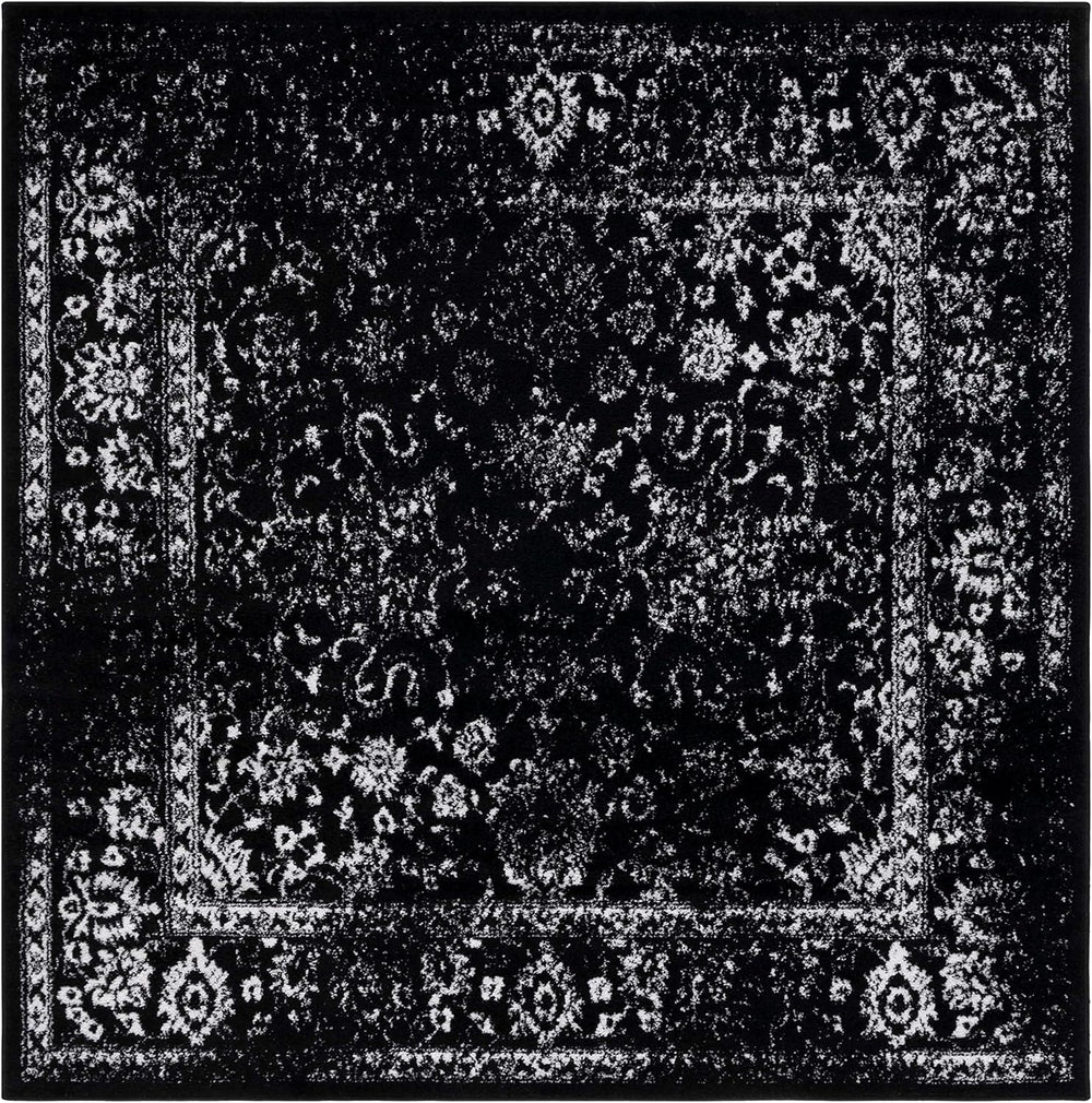 Alfombra cuadrada, diseño oriental, fácil cuidado, modelo ADR109Z