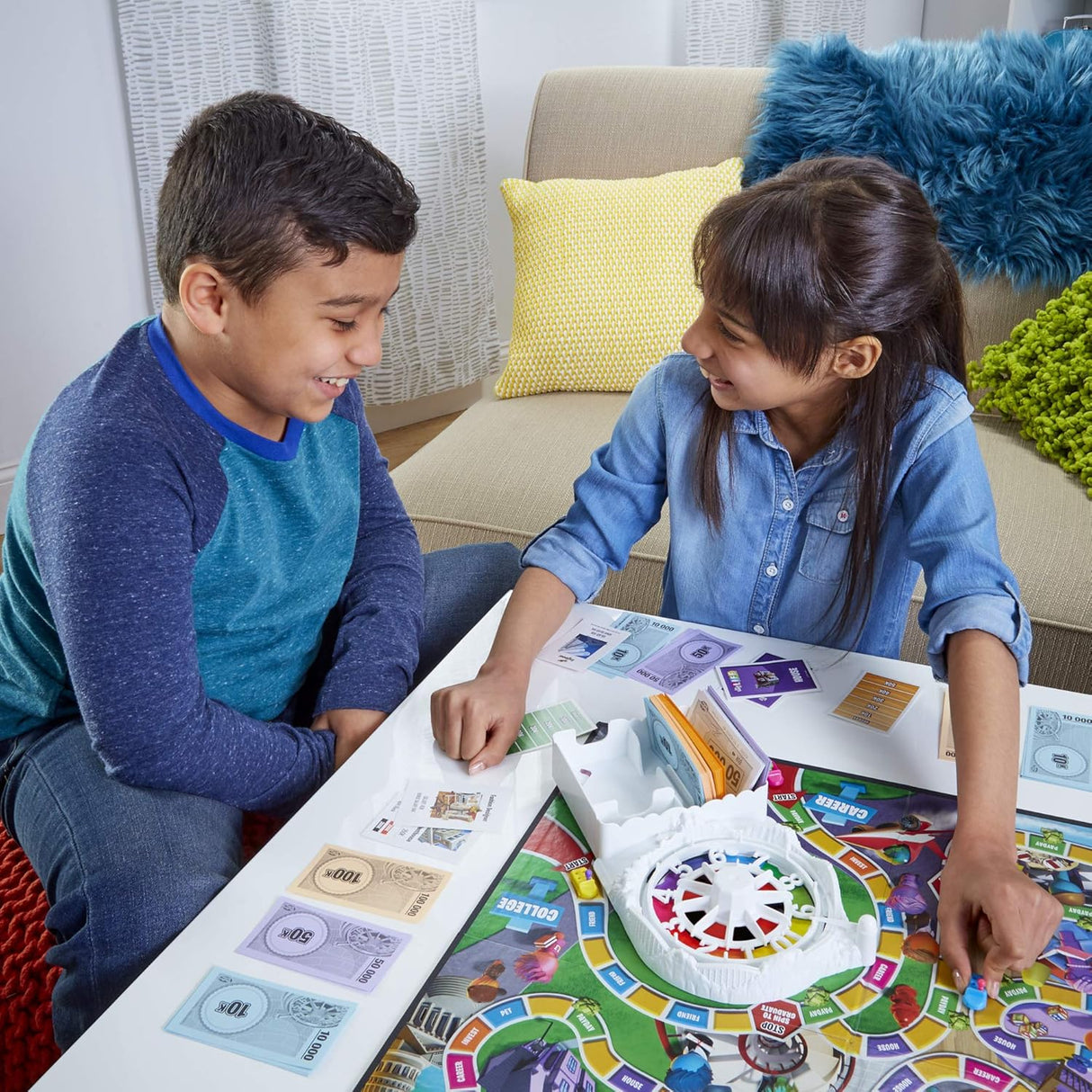 Juego de Vida Hasbro, juego de mesa familiar para 2-4 jugadores