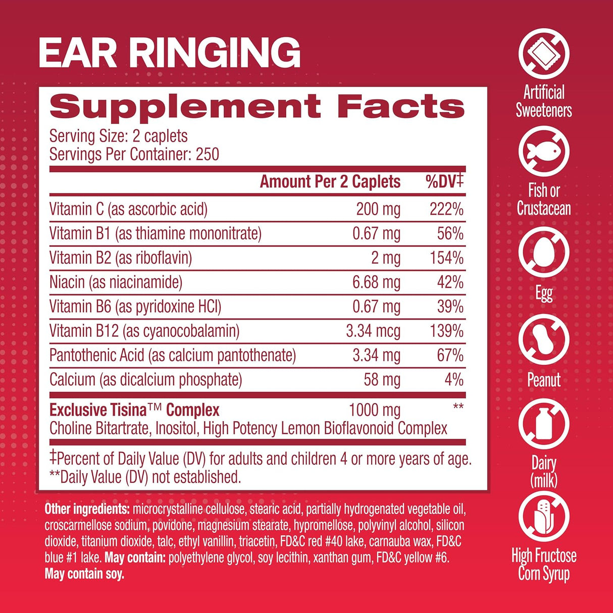 Lipo-Flavonoid Plus Alivio Tinnitus Doctor 500 Caplets