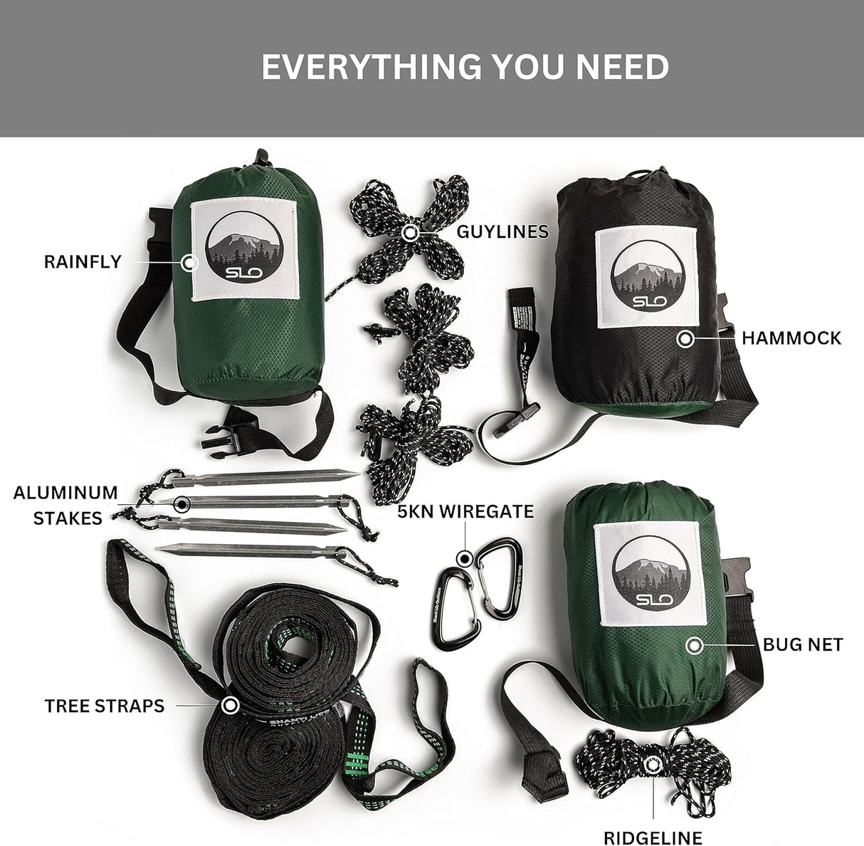 Hamaca de Camping con Red Antiinsectos y Lona Impermeable