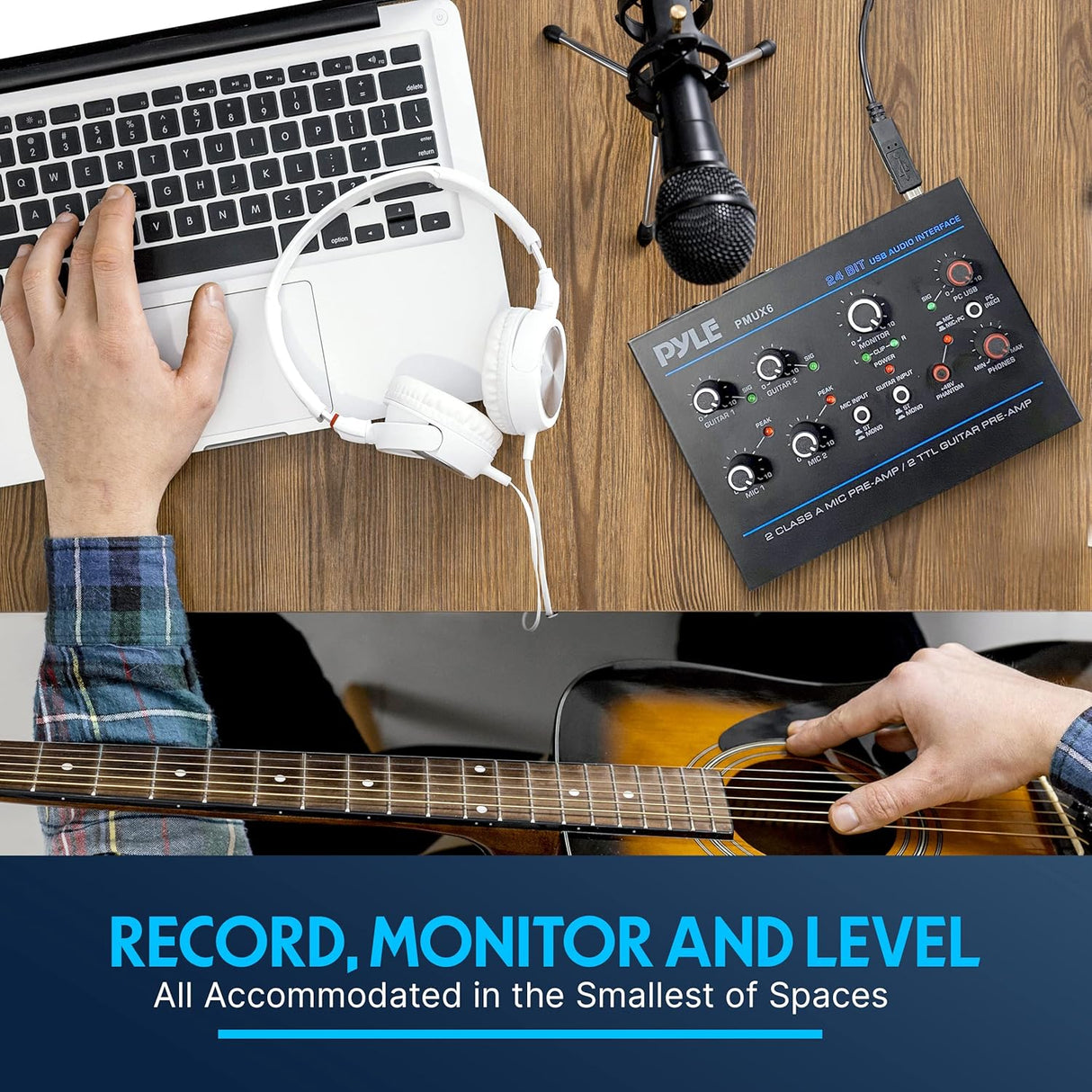 Amplificadores Interfaz de audio USB profesional  PMUX6