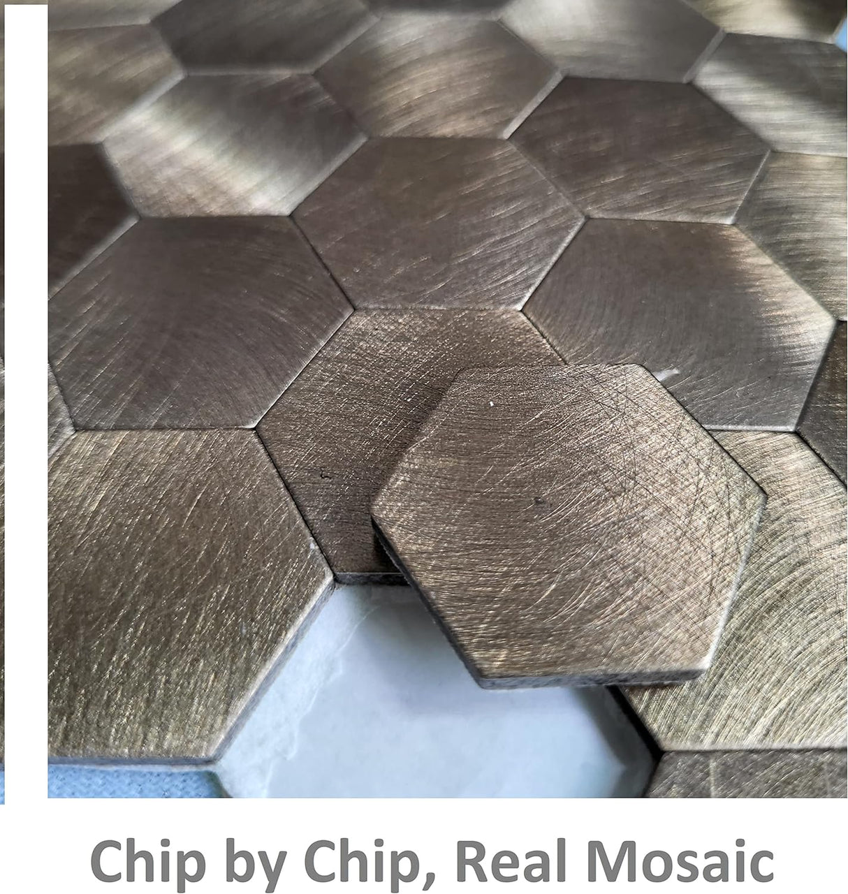 Paneles Antiguos Hexagonales Peel and Stick LuxuryWall 5pack