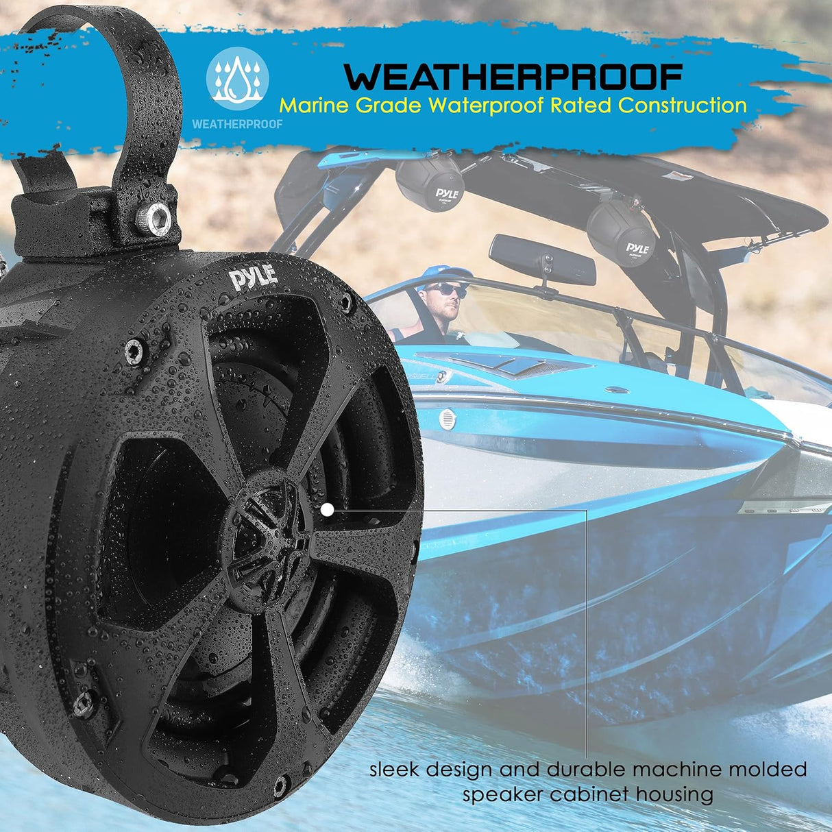 Parlantes impermeables de 2 vías PYLE PLUTV53BTA