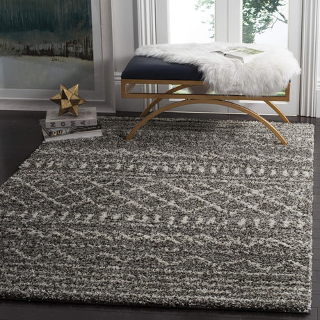 Alfombra de acento de diseño marroquí, fácil cuidado, ASG741B