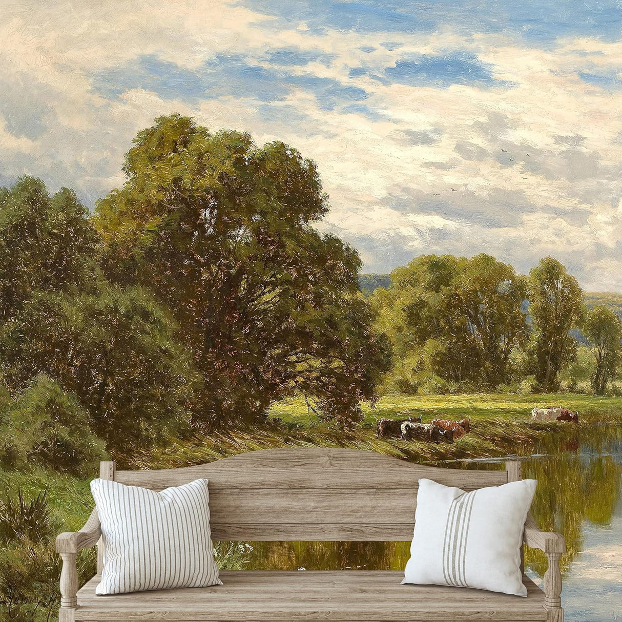 Adhesivo removible de pared/mural de pared, bosque pastoral