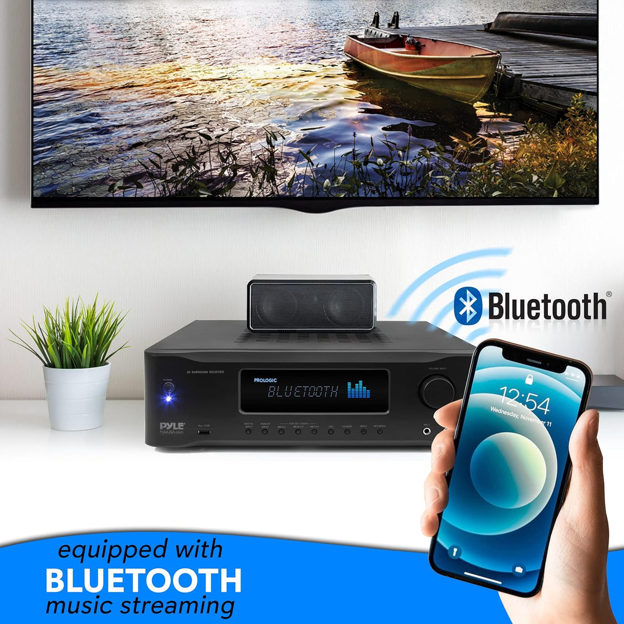 Amplificador estéreo Bluetooth PYLE-HOME PT694BT.5