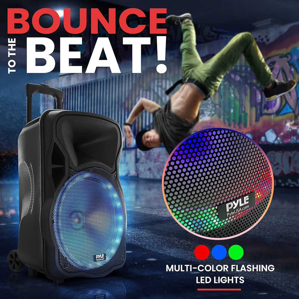 Altavoz PA portátil Bluetooth de 300 W PYLE-PRO PPHP1251BW