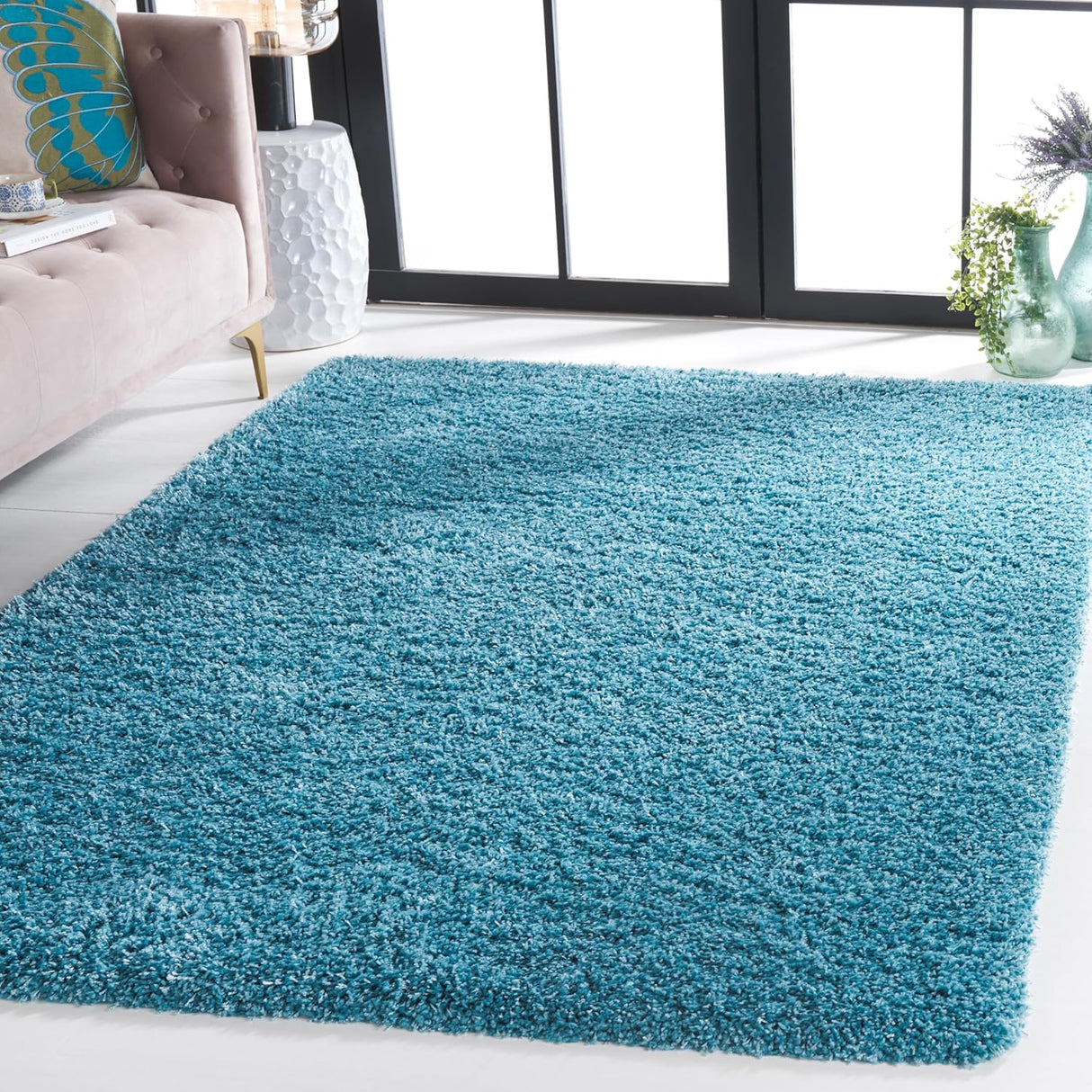 Alfombra Acento Shag, No Desprende Pelusa, Fácil Cuidado, SG151-5858